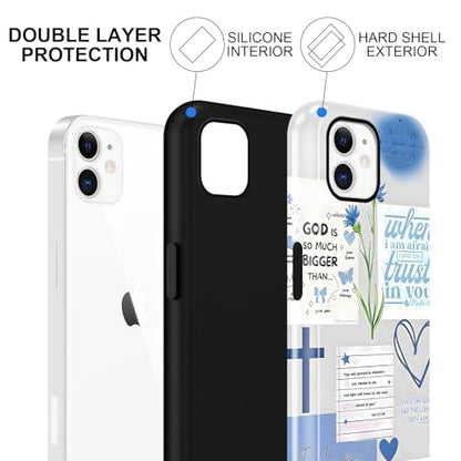 Cute Blue Jesus Christian Phone Case for iPhone 11 6.1'' - color: Blue, size: iPhone 11