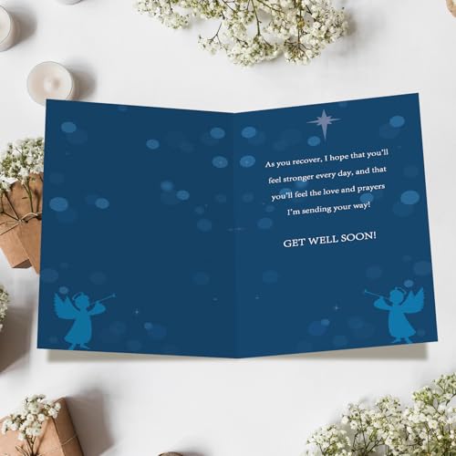 FANCYLUCKY Christian Get Well Soon Card for Women Men - style: FY-379