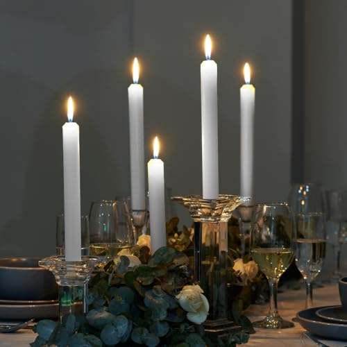 Simply Soson White Household Candles 7 Inch, 45 Pack, Dripless - color: White