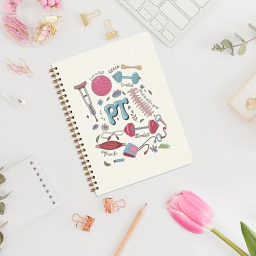PT Physical Therapy Gifts Spiral Notebook, Physical Therapist Gifts - color: Physical Therapy