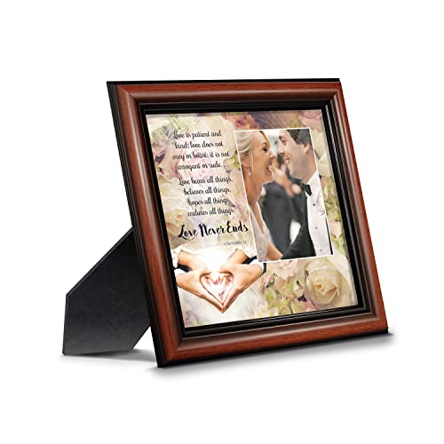 I Corinthians 13 Picture Frame, The Love Chapter Scripture, Christian Wedding Gift, Religious Anniversary Frame, Inspirational Bible Verse, Christian Home Decor, Fits a 4”x6” Photo