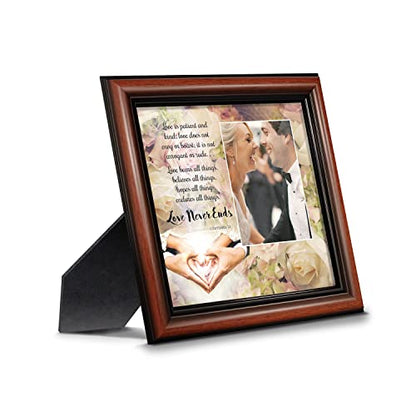 I Corinthians 13 Picture Frame, The Love Chapter Scripture, Christian Wedding Gift, Religious Anniversary Frame, Inspirational Bible Verse, Christian Home Decor, Fits a 4”x6” Photo
