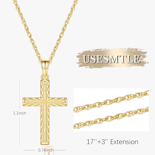 Cross Necklace for Women 14K Gold Cross Necklaces for Women