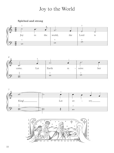 A Treasury of Christmas Songs for Solo Piano: For Beginner & Intermediate Level (Dover Classical Piano Music For Beginners)