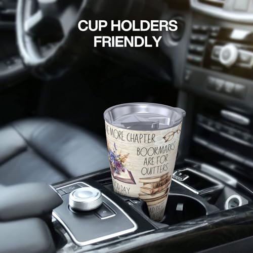 Reading Gifts for Women,Book Lover Coffee Tumbler Vacuum Insulated Stainless Steel Coffee Travel Mug Cup 20oz - style: reading