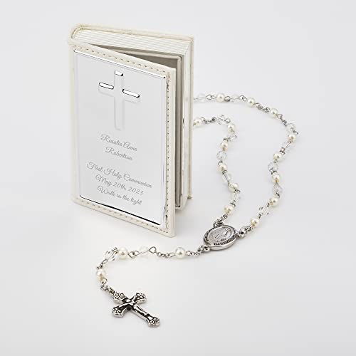 THINGS REMEMBERED First Communion Girl's White Rosary