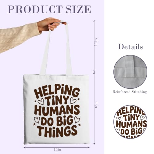 Chicimln Teacher Appreciation Gifts Tote Bag, Kindergarten Preschool Teacher Gifts Canvas Tote Bags - color: Teacher Gift 07