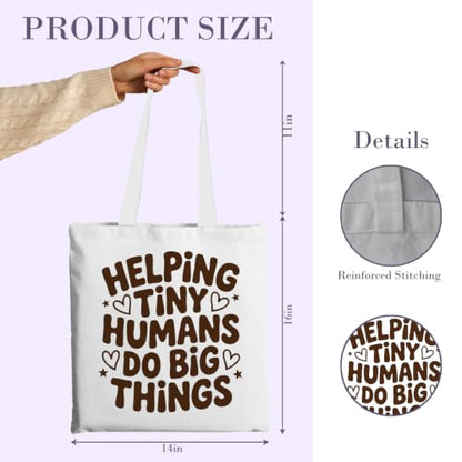 Chicimln Teacher Appreciation Gifts Tote Bag, Kindergarten Preschool Teacher Gifts Canvas Tote Bags - color: Teacher Gift 07