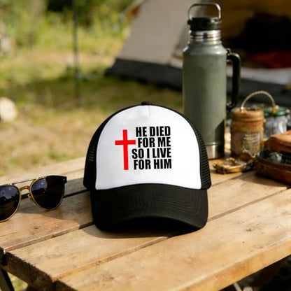 Christian Baseball Cap for Men & Women - Embroidered Jesus Cross Hat, Adjustable Christian Gifts - color: Christian-themed Hats-6
