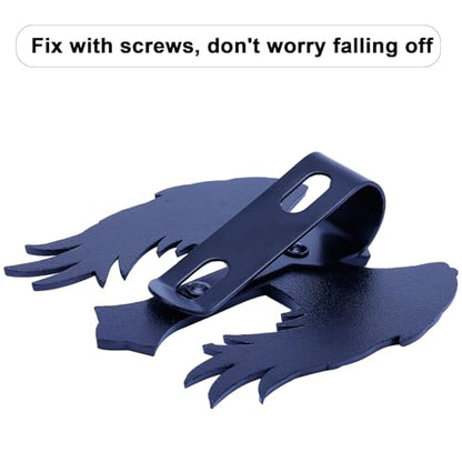 Guardian Angel Visor Clip - Guardian Angel Visor Clips for Cars,Stainless Steel Wings Cross Sunshade Clip Driver Gift - style: Cross Wings - Black