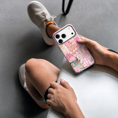 for iPhone 17 Pro Max Case, Cute Pink Summer Magnetic Phone Case - color: Blush Pink, size: iPhone 17 Pro Max