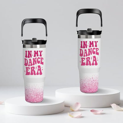 30oz Dance Insulated Tumbler with Top Handle, Dance Gifts for Girls Women - color: Dance1