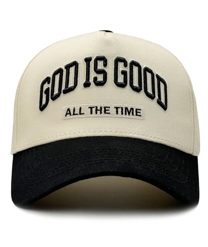 God is Good Hat, Christian Hats for Men & Women Religious Gift - color: Black/Black