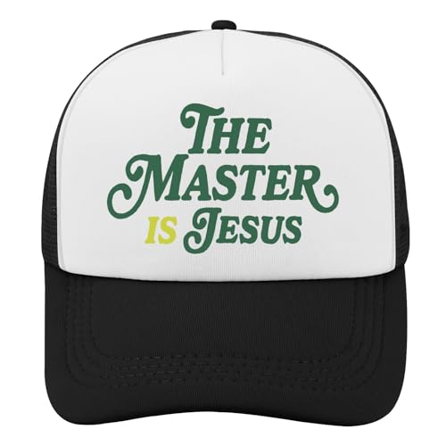 Y'Alls Need Jesus Hats Funny Cap for Grandma - color: The Master is Jesusallblack10