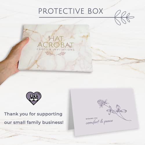 Sympathy Cards with Envelopes - 24 Sympathy Cards with Sentimental Designs and Thoughtful Messages - 4 Unique Condolences Card Designs in a Sympathy Cards Assortment Box with Envelopes (Pastel) - color: Pastel