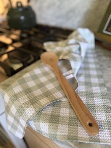 Kitchen Towels, Dish Towels for Kitchen, 3 Pc Kitchen Towel Set - color: Mint 2 Pack