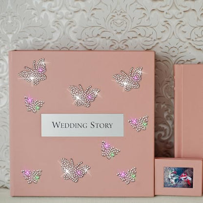 Epakh 84 Pcs Silver Butterfly Stickers Glitter Bling Rhinestone Sticker - color: Silver, size: Butterfly