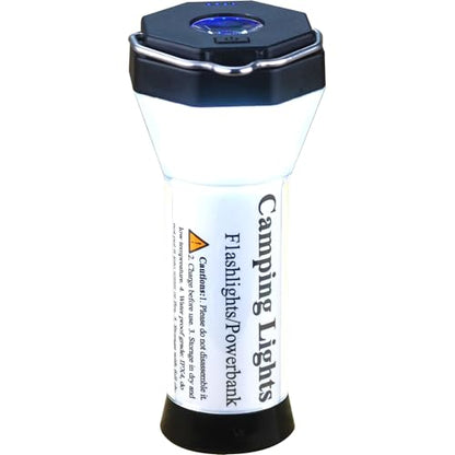 PD20W Fast Charging 500 Lumens Camping Lantern with 5 Models Lights Can Be Magnet Stick and A 1/4 Inch Screw Socket Hold On Pole (Cold-White Lantern+White Body) - color: Cold-White Lantern+White Body