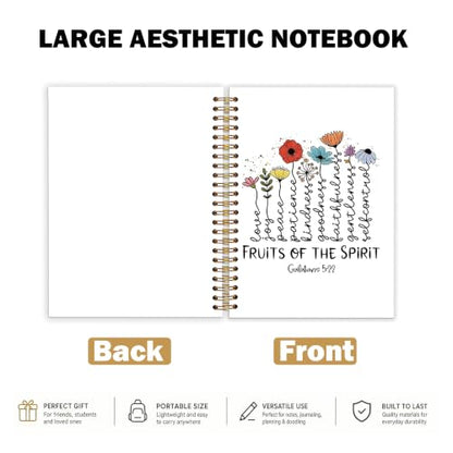 Fruit of the Spirit Christian Spiral Notebook Journal 5.5x8.3in