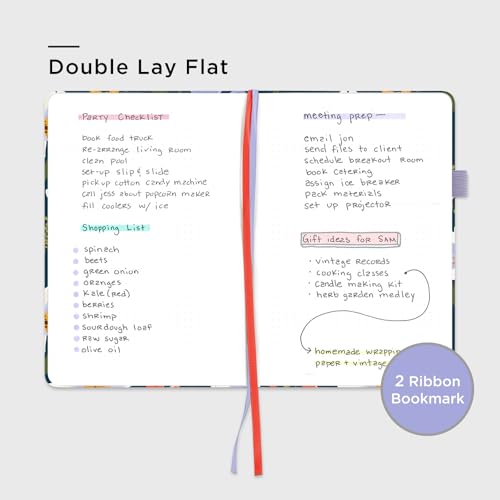 &And Per Se Dotted Journal Notebook, A5 Hardcover Aesthetic Dotted Notebook – 160 Pages 100gsm Thick Dot Grid Paper, 3 Sticker Sheets – Gift-Ready Journaling Kit for Women (Garden Flowers) - color: g.Garden Flowers, style: Dotted with Pattern