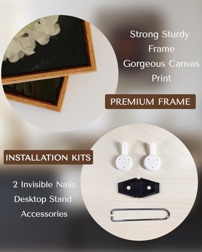 InSimSea Framed Canvas Wall Art, Forest Landscape Sketch Print, 10x8 Inch - color: Hard to Find Tree