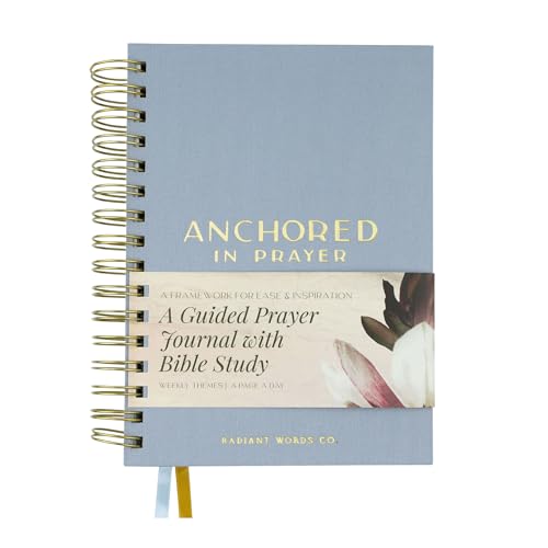 Prayer Journal with Bible Study - 20 Weeks Guided Daily Prayer Journal for Woman to Strengthen Faith, Religious Prompts for Spritual Growth - color: Blue