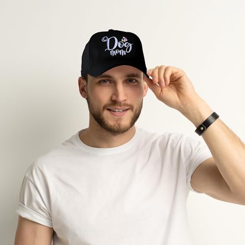 Embroidered Baseball Cap for Women Men Adjustable Baseball Hat Black Baseball Cap Trucker Hat - color: Dog Paw