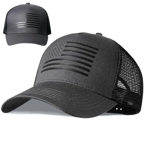 Black Baseball Cap Snapback hat for Men Flat Bill Hats for Men Fitted Hats for Men Adjustable Snap Pack Hip Hop Mens Hat - color: Grey National Flag