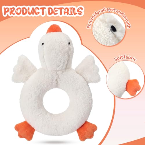 Karenhi White Goose Stuffed Animal Little Stuffed Animal Praying Baptism - color: White