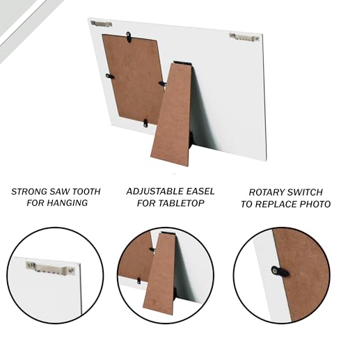 Wooden Engraved Picture Frame 4x6 Inches for Coworkers Colleague Friends - color: white coworkers