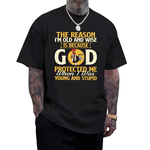 Christian Shirts for Men Jesus God Shirt Religious Bible Verse Tshirts Inspirational Faith Tee Graphic Funny Tees - color: Black, size: XX-Large