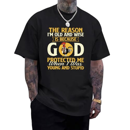 Christian Shirts for Men Jesus God Shirt Religious Bible Verse Tshirts Inspirational Faith Tee Graphic Funny Tees - color: Black, size: XX-Large