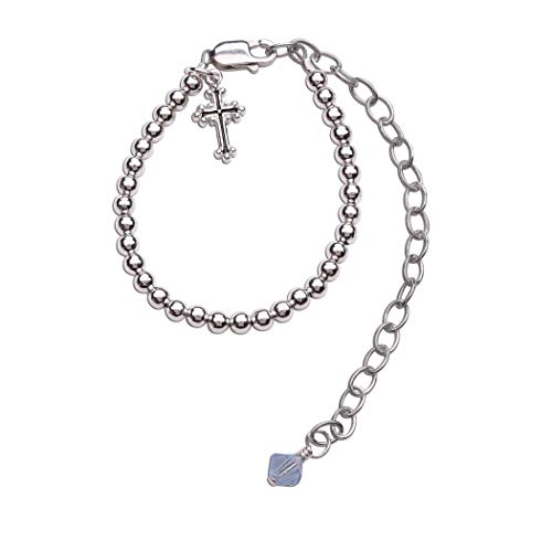 Cherished Moments Baptism to Bride Bracelet .925 Silver or 14K Gold-Plated - color: Silver Boy Blessing