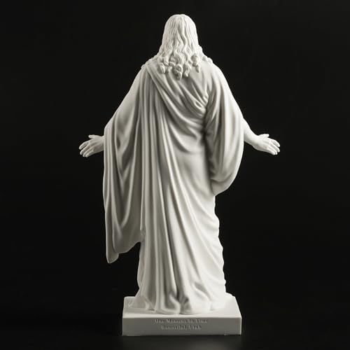 One Moment In Time S4 Christus Statue White Cultured Marble Hand Made Mormon LDS CTR - size: 10"