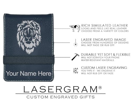LaserGram Mini Padfolio with Notepad and Pen, Celtic Cross, Personalized Engraving Included (Black with Silver) - color: Black With Silver
