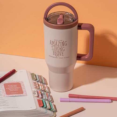 DIVERSEBEE 30 oz Insulated Stainless Steel Tumbler with Lid (Blush) - color: Blush, size: 30 Ounces