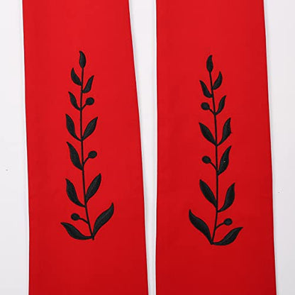 BLESSUME Church Clergy Pastor Reversible Stole - color: Red and White 2