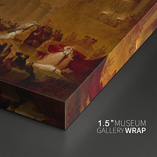 Canvas Print Wall Art - Belshazzar's Feast, 1820 by John Martin - 18x12 inches - color: Belshazzar's Feast, size: 18"L x 12"W
