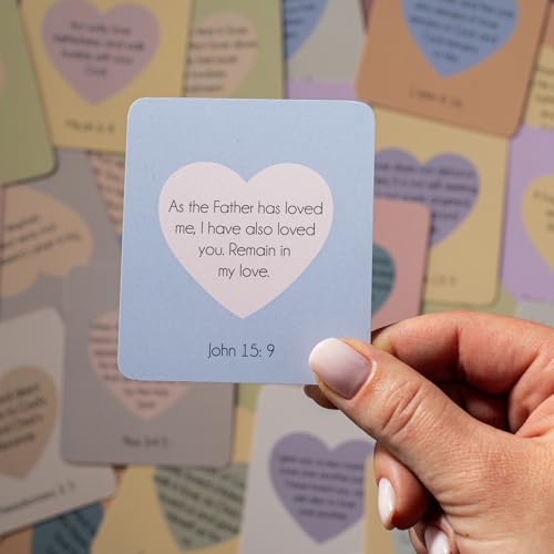 DIVERSEBEE Bible Verse Cards, 60 Unique Prayer Cards (Love Theme) - color: Love