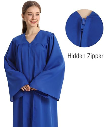 Unisex Matte Choir Robe for Church baptism robes for water baptism,Graduation Gown Judge Pastor Robes