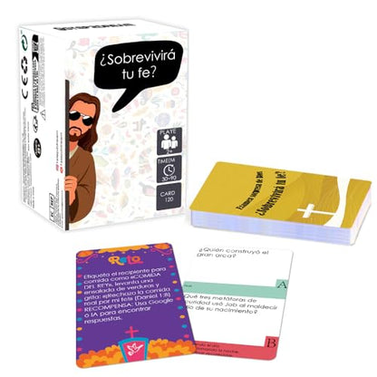 Spanish Bible Trivia Game: Catholic Religious Educational Group & Individual Study Game for Adult & Home - Thoughtful Gift for Believers