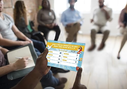 Bible Games for Adults and Family,Family Feud Game for Adults,Bible Study,Religious Gifts,Cards Christians Like,Bible Trivia,Fun Games for Family Game Night,15 Game Cards+3 Instruction Cards,O2 - color: Bible Game02
