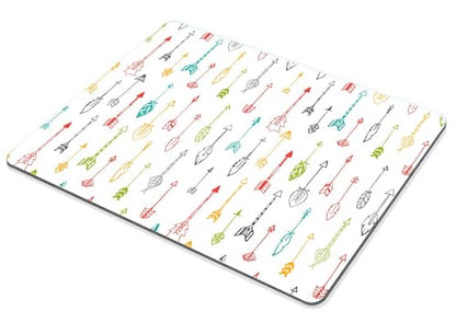 TSSOHU Small Mouse Pad 7.9 x 9.5 Inch, Colorful Arrows Mousepad with Washable Lycra Cloth, Non-Slip Rubber Base Mousepads, Computer Mouse Pads for Wireless Mouse, WMJMP2409 - color: WMJ109