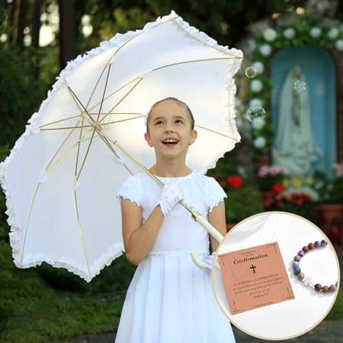 EFVISD Cross Bracelet Gifts for Boys Girls Christian Religious Gifts - color: Confirmation -Girls
