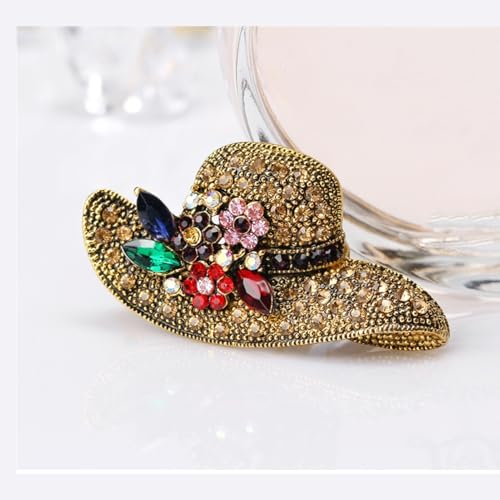 Brooch Pins For Women Fashion Elegant Brooches Lapel Badges Coat Sweater Scarves Shawl Dress Accessory Wedding Party Prom Jewelry - color: Golden-D
