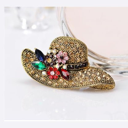 Brooch Pins For Women Fashion Elegant Brooches Lapel Badges Coat Sweater Scarves Shawl Dress Accessory Wedding Party Prom Jewelry - color: Golden-D