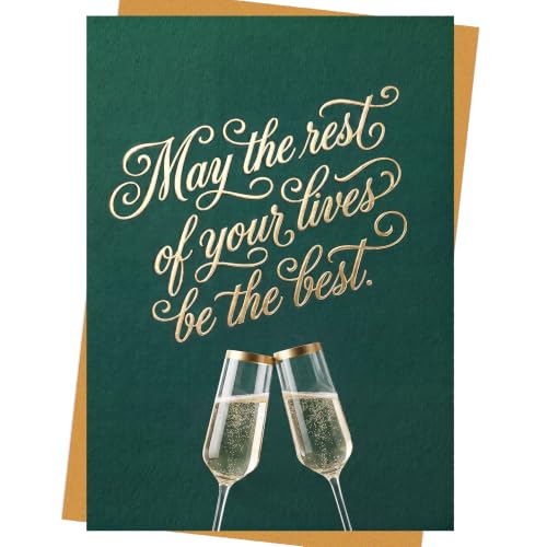 Elegant Sentimental Wedding Bridal Shower Engagement Card Gift - color: QY-147