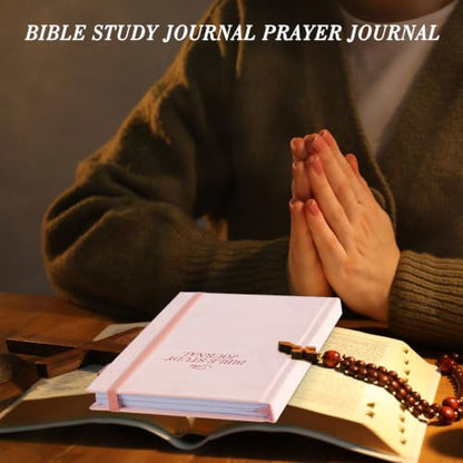 JUBTIC Bible study guide, Sermon & Scripture Journal for Women Pink,A5 - color: Pink