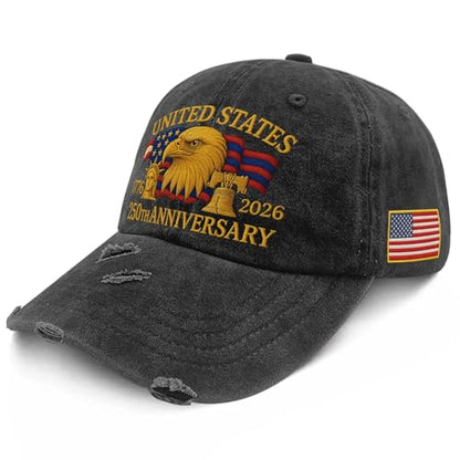 250th Anniversary 250 Years Freedoms Baseball Hat Running Embroidered Cap for - color: 250th Anniversary 8