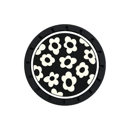 2Pcs 2.75 Inch Flower Car Cup Holder Coaster Insert Tough Auto Flower Car Accessories - color: Cup-flower